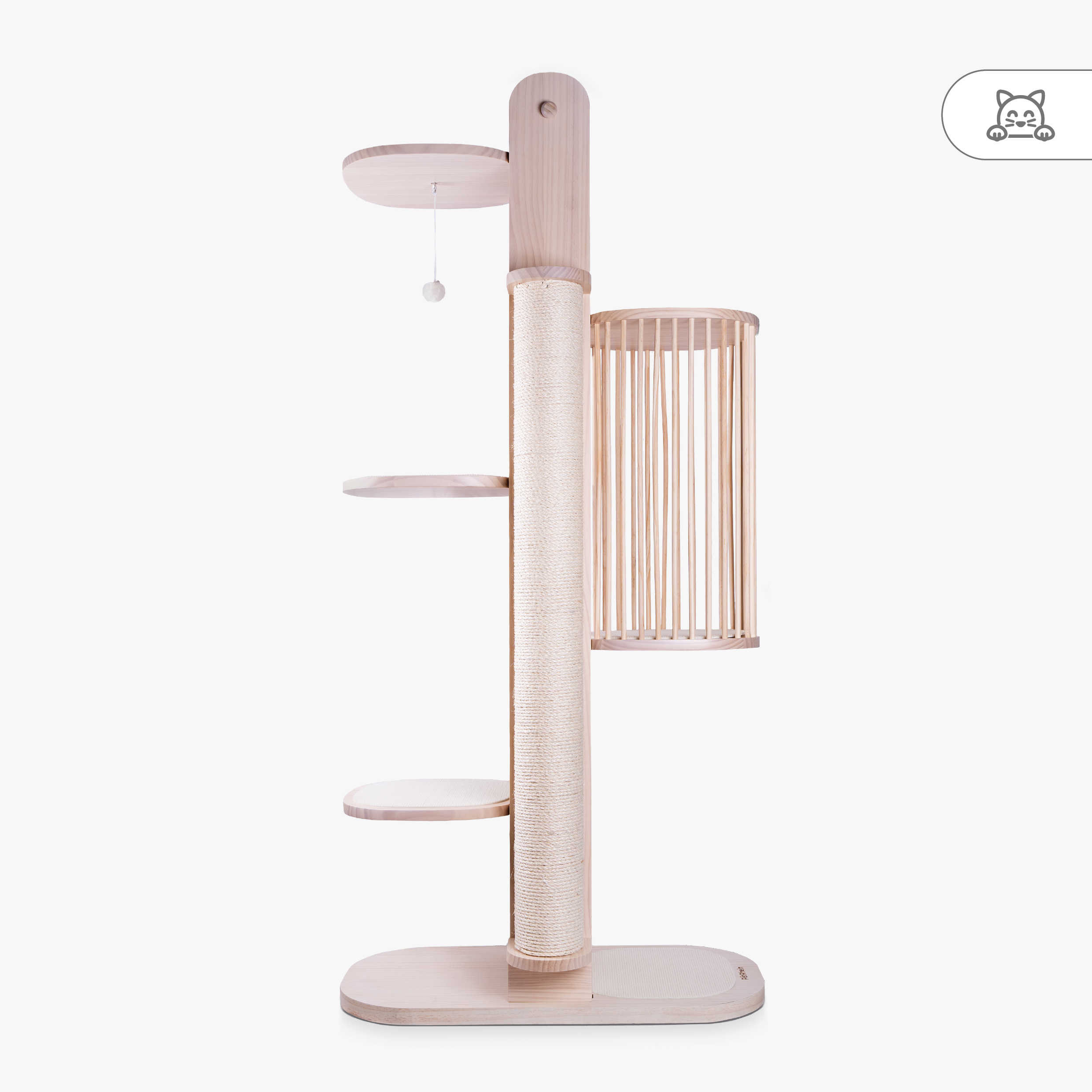 Luxus Katzenbaum Vollholz XXL Skycity Series